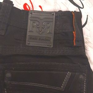 Men's Rock Revival black jeans